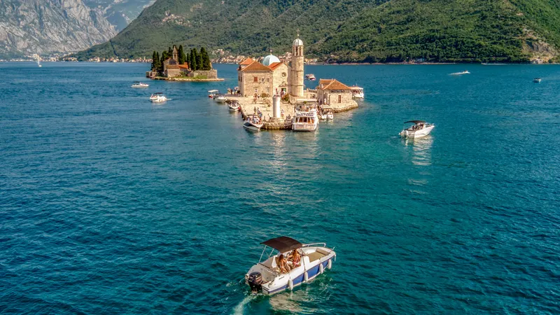Speedboat cruise through the Bay of Kotor